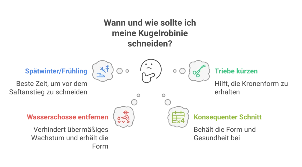 Kugelrobinie schneiden